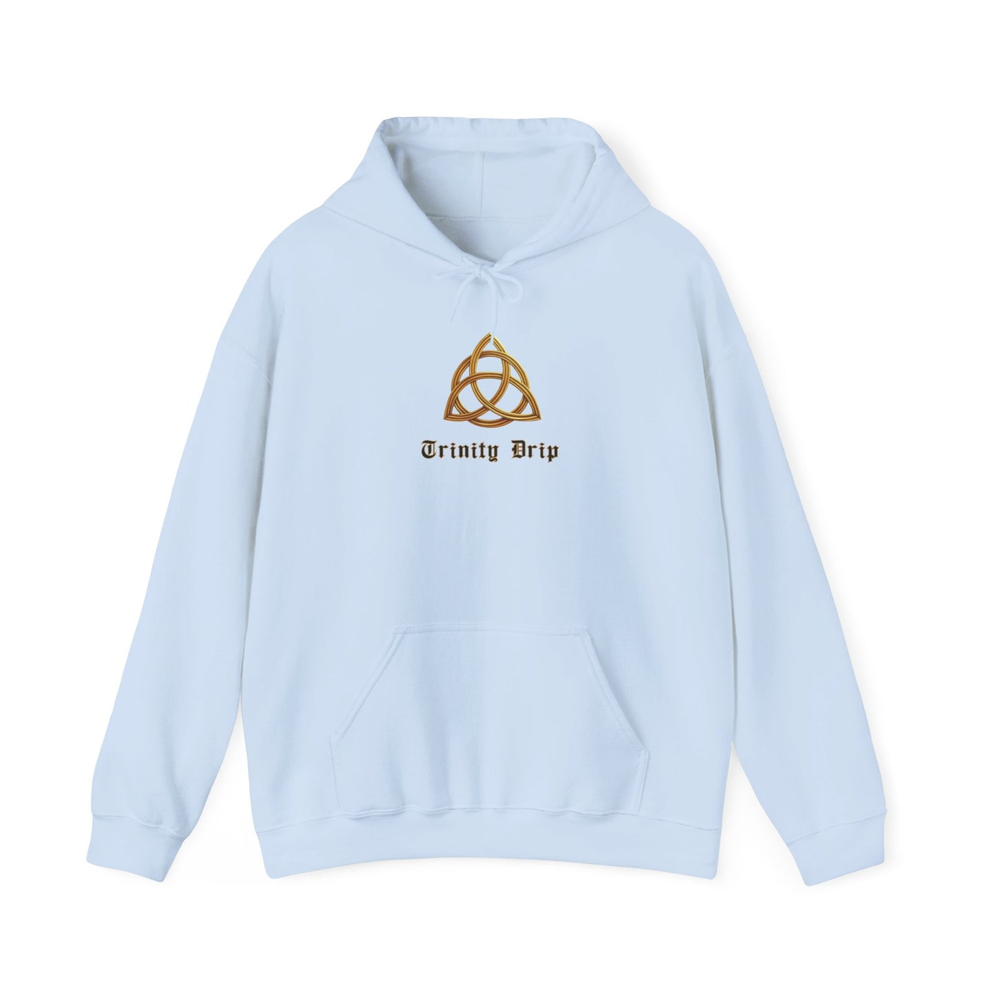 Trinity Drip Alleluia Hoodie — Colorful Back Print Religious Graphic Hoodie