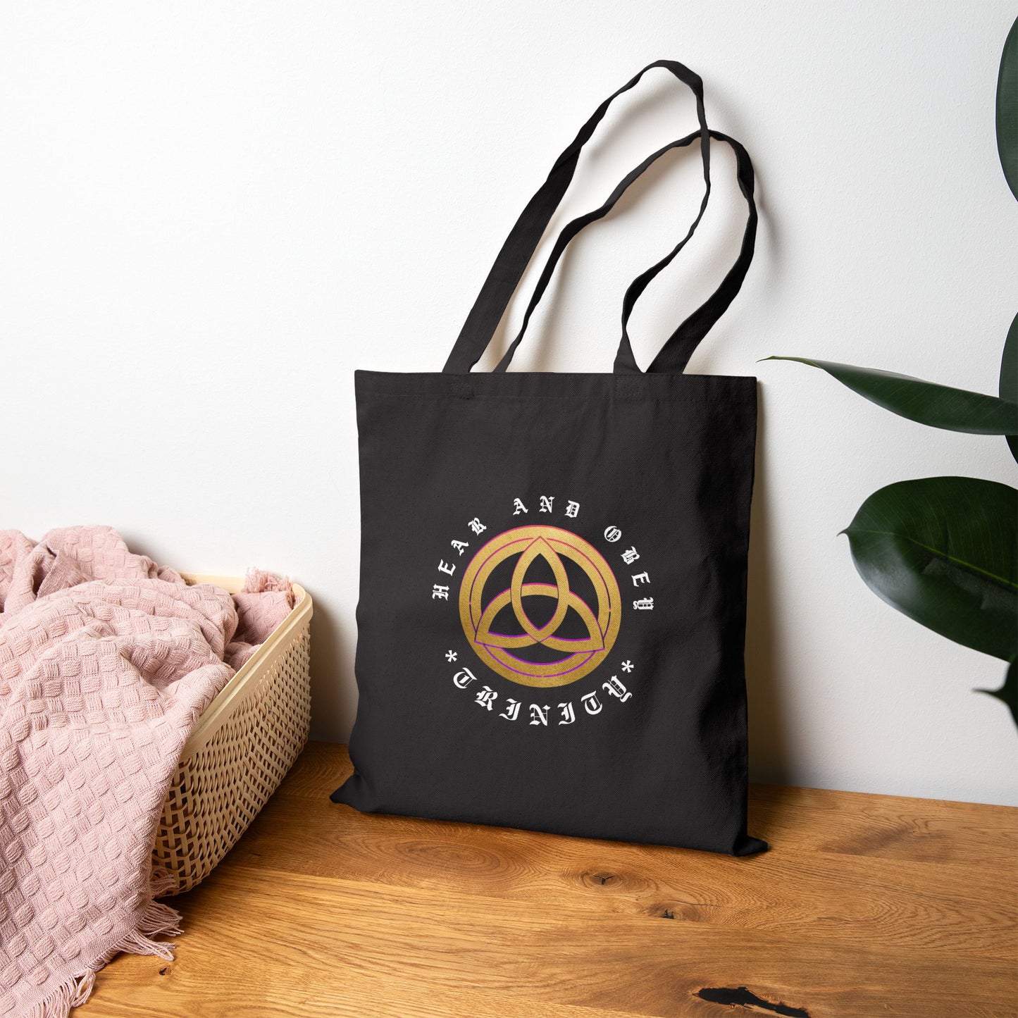 Hear & Obey Canvas Tote Bag — Reusable Grocery Tote