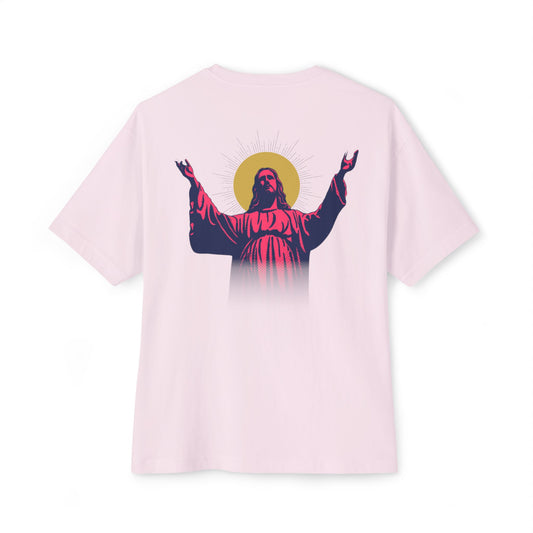 I.N.R.I. (Iesus Nazarenus, Rex Iudaeorum) - Unisex Oversized Boxy T-Shirt