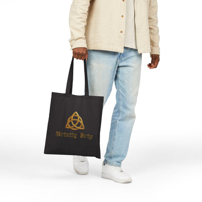 Shema (Deuteronomy 6:4-9) Canvas Tote Bag — 'Coexist' & 'Trinity Drip' Peaceful Faith Symbols Reusable Grocery Tote