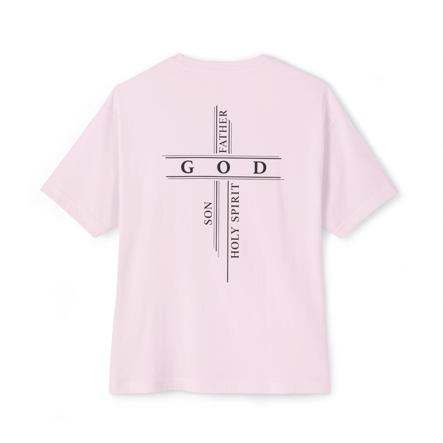 God The Father, Son, Holy Spirit - Unisex Oversized Boxy T-Shirt