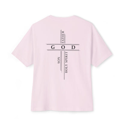 God The Father, Son, Holy Spirit - Unisex Oversized Boxy T-Shirt