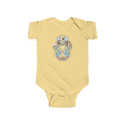 God's Child Hamsa Hand Baby Bodysuit — Infant Organic-Feel Onesie