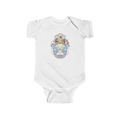 God's Child Hamsa Hand Baby Bodysuit — Infant Organic-Feel Onesie