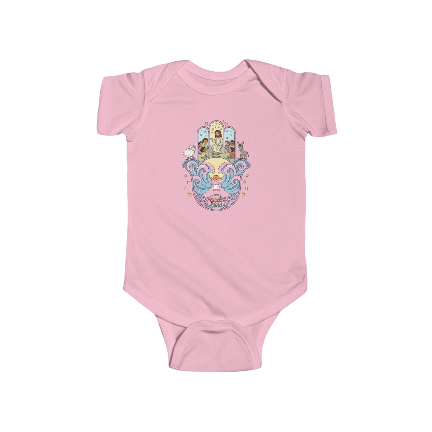 God's Child Hamsa Hand Baby Bodysuit — Infant Organic-Feel Onesie