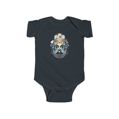God's Child Hamsa Hand Baby Bodysuit — Infant Organic-Feel Onesie