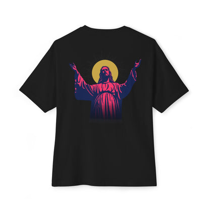 I.N.R.I. (Iesus Nazarenus, Rex Iudaeorum) - Unisex Oversized Boxy T-Shirt