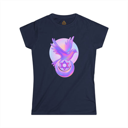 Unit3y Women's T-Shirt — Vibrant Neon Prayer Fist Graphic Tee