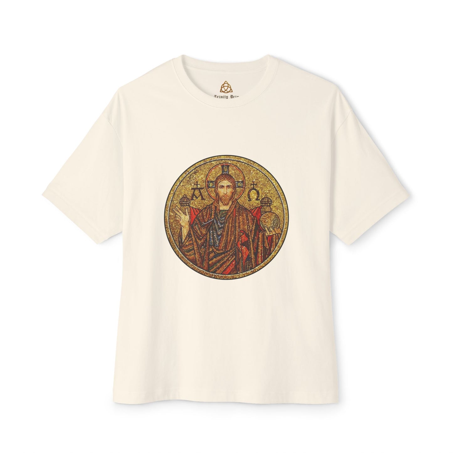 Christ Pantocrator - Unisex Oversized Boxy T-Shirt