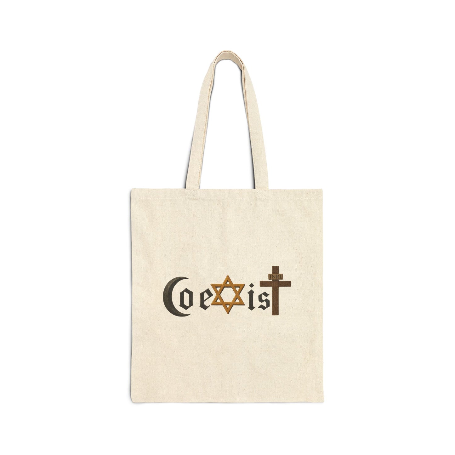 Coexist Canvas Tote Bag — Reusable Grocery Tote