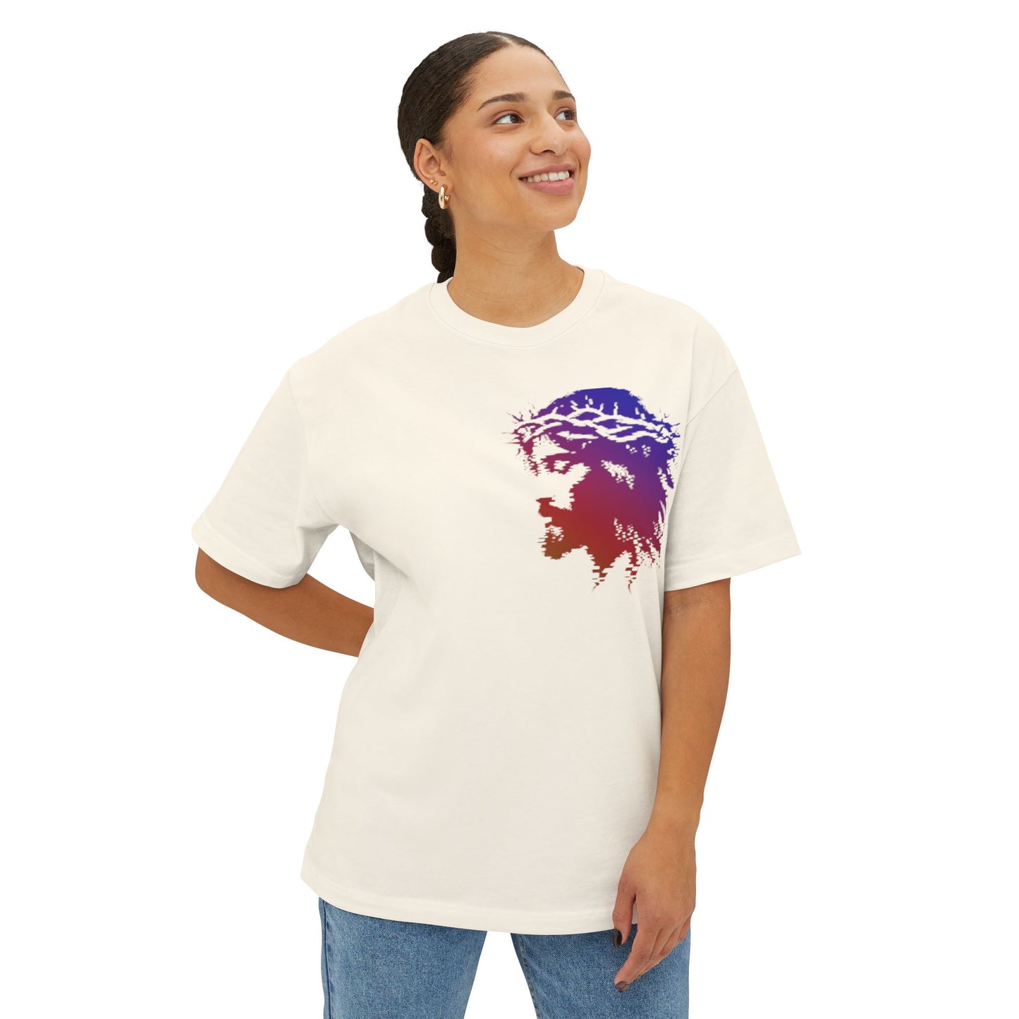 Passion of Christ - Unisex Oversized Boxy T-Shirt
