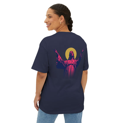I.N.R.I. (Iesus Nazarenus, Rex Iudaeorum) - Unisex Oversized Boxy T-Shirt