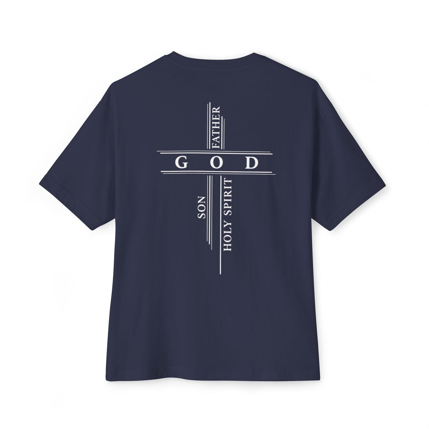 God The Father, Son, Holy Spirit - Unisex Oversized Boxy T-Shirt