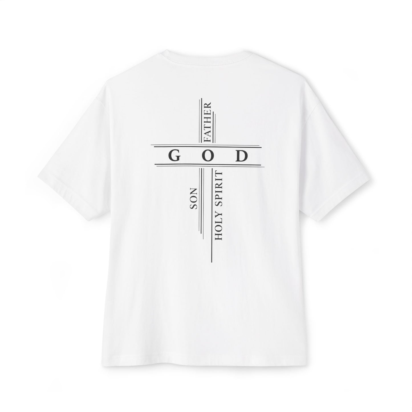 God The Father, Son, Holy Spirit - Unisex Oversized Boxy T-Shirt