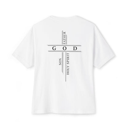 God The Father, Son, Holy Spirit - Unisex Oversized Boxy T-Shirt