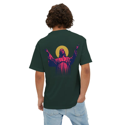 I.N.R.I. (Iesus Nazarenus, Rex Iudaeorum) - Unisex Oversized Boxy T-Shirt