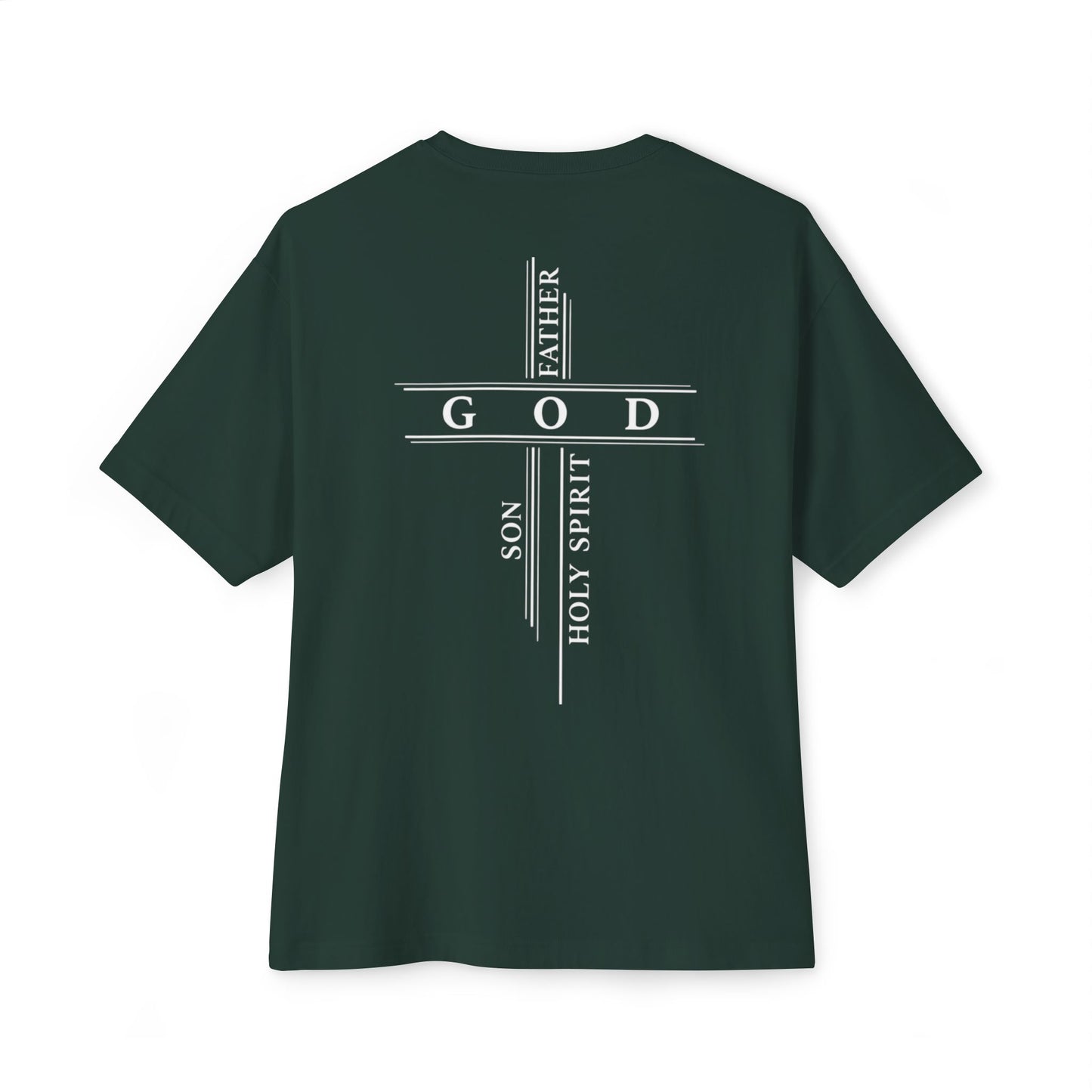 God The Father, Son, Holy Spirit - Unisex Oversized Boxy T-Shirt