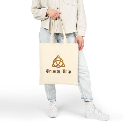 Shema (Deuteronomy 6:4-9) Canvas Tote Bag — 'Coexist' & 'Trinity Drip' Peaceful Faith Symbols Reusable Grocery Tote