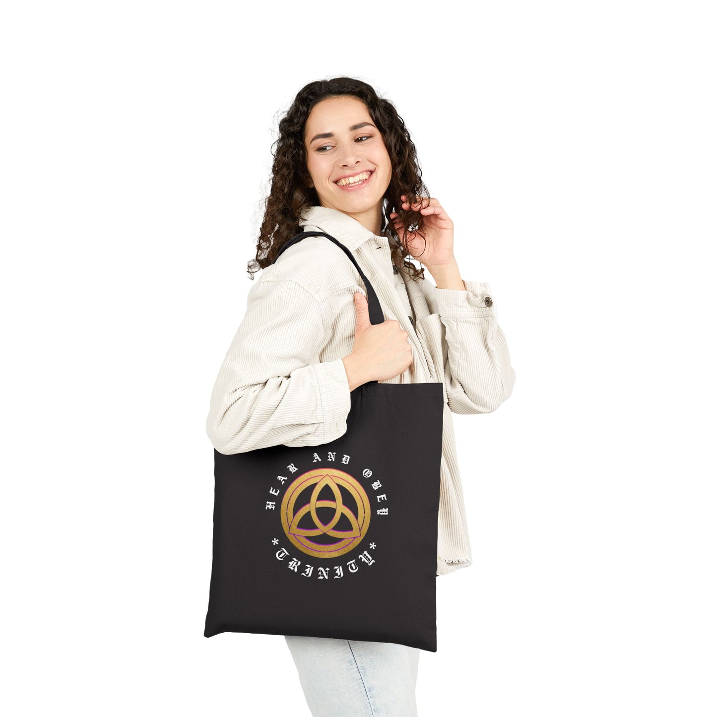 Hear & Obey Canvas Tote Bag — Reusable Grocery Tote