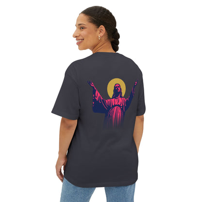 I.N.R.I. (Iesus Nazarenus, Rex Iudaeorum) - Unisex Oversized Boxy T-Shirt