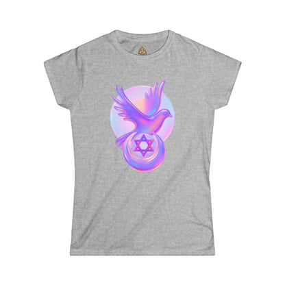 Unit3y Women's T-Shirt — Vibrant Neon Prayer Fist Graphic Tee
