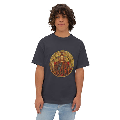 Christ Pantocrator - Unisex Oversized Boxy T-Shirt
