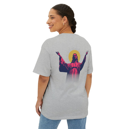 I.N.R.I. (Iesus Nazarenus, Rex Iudaeorum) - Unisex Oversized Boxy T-Shirt