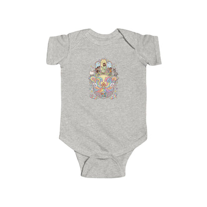 God's Child Candy Theme Hamsa Hand Baby Bodysuit — Infant Organic-Feel Onesie
