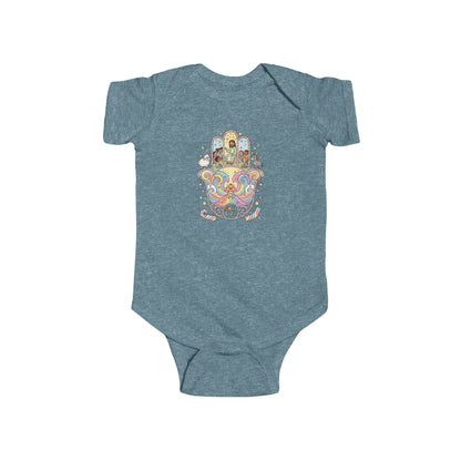 God's Child Candy Theme Hamsa Hand Baby Bodysuit — Infant Organic-Feel Onesie