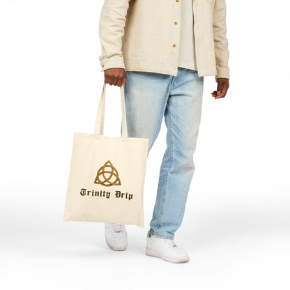 Shema (Deuteronomy 6:4-9) Canvas Tote Bag — 'Coexist' & 'Trinity Drip' Peaceful Faith Symbols Reusable Grocery Tote