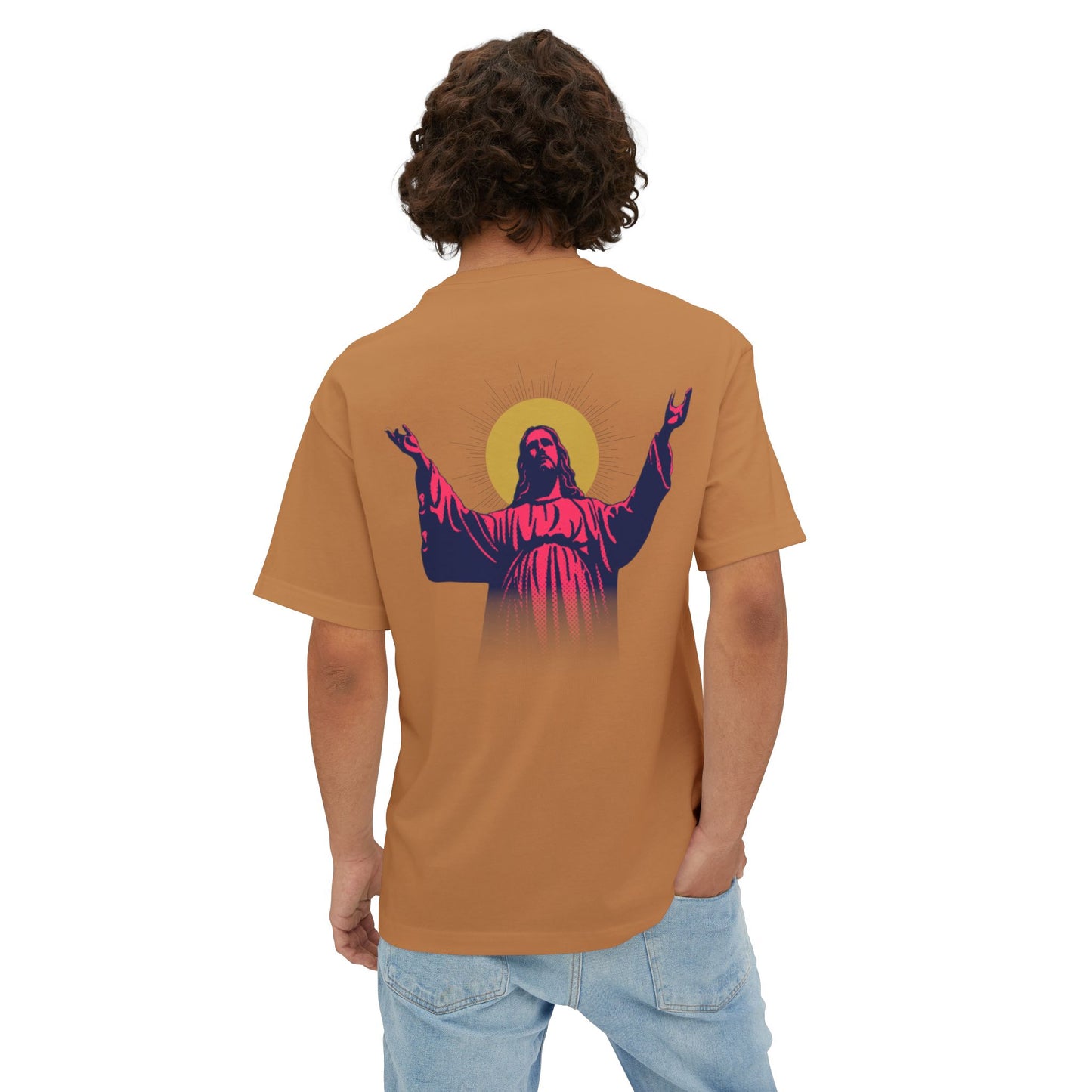 I.N.R.I. (Iesus Nazarenus, Rex Iudaeorum) - Unisex Oversized Boxy T-Shirt