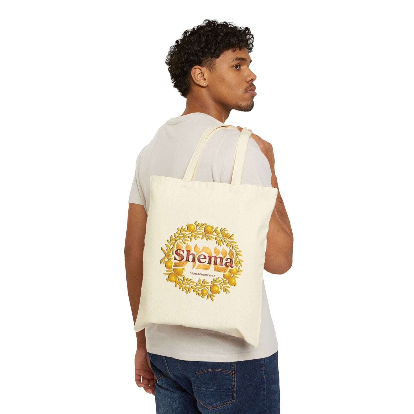 Shema Canvas Tote Bag — Reusable Grocery Tote