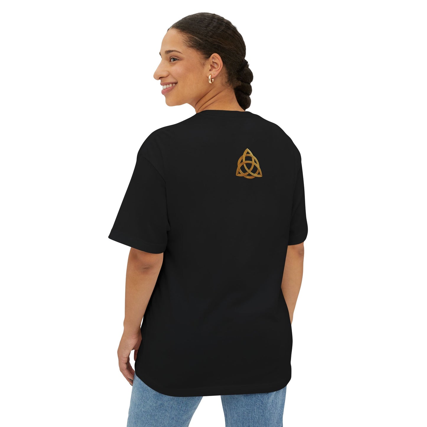 Alev & Tav (Alpha & Omega) - Unisex Oversized Boxy T-Shirt