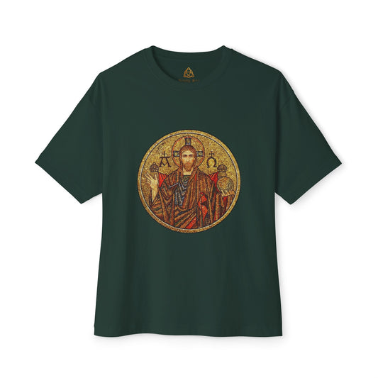 Christ Pantocrator - Unisex Oversized Boxy T-Shirt