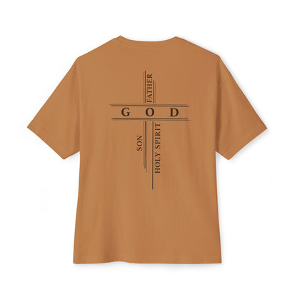 God The Father, Son, Holy Spirit - Unisex Oversized Boxy T-Shirt