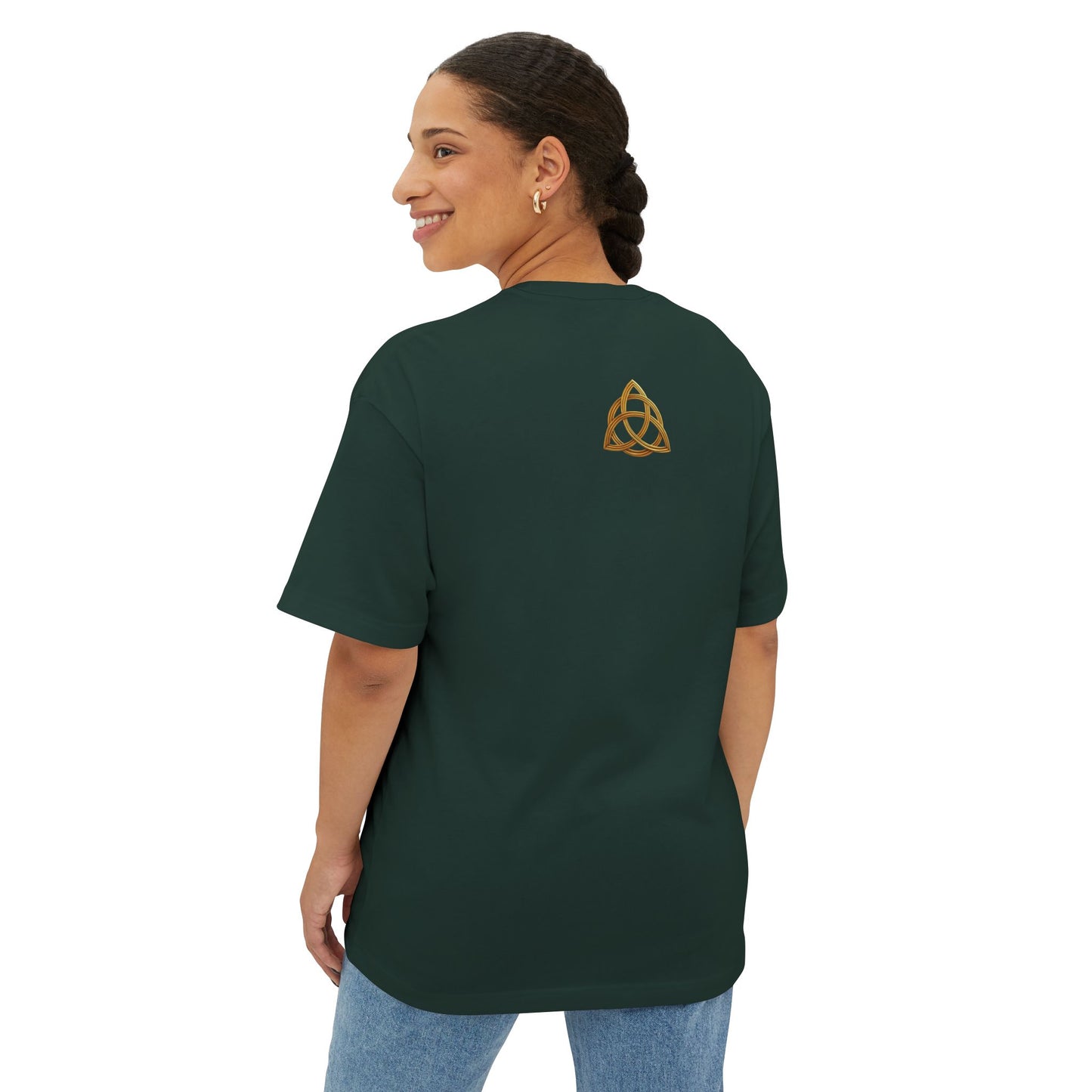 Alev & Tav (Alpha & Omega) - Unisex Oversized Boxy T-Shirt