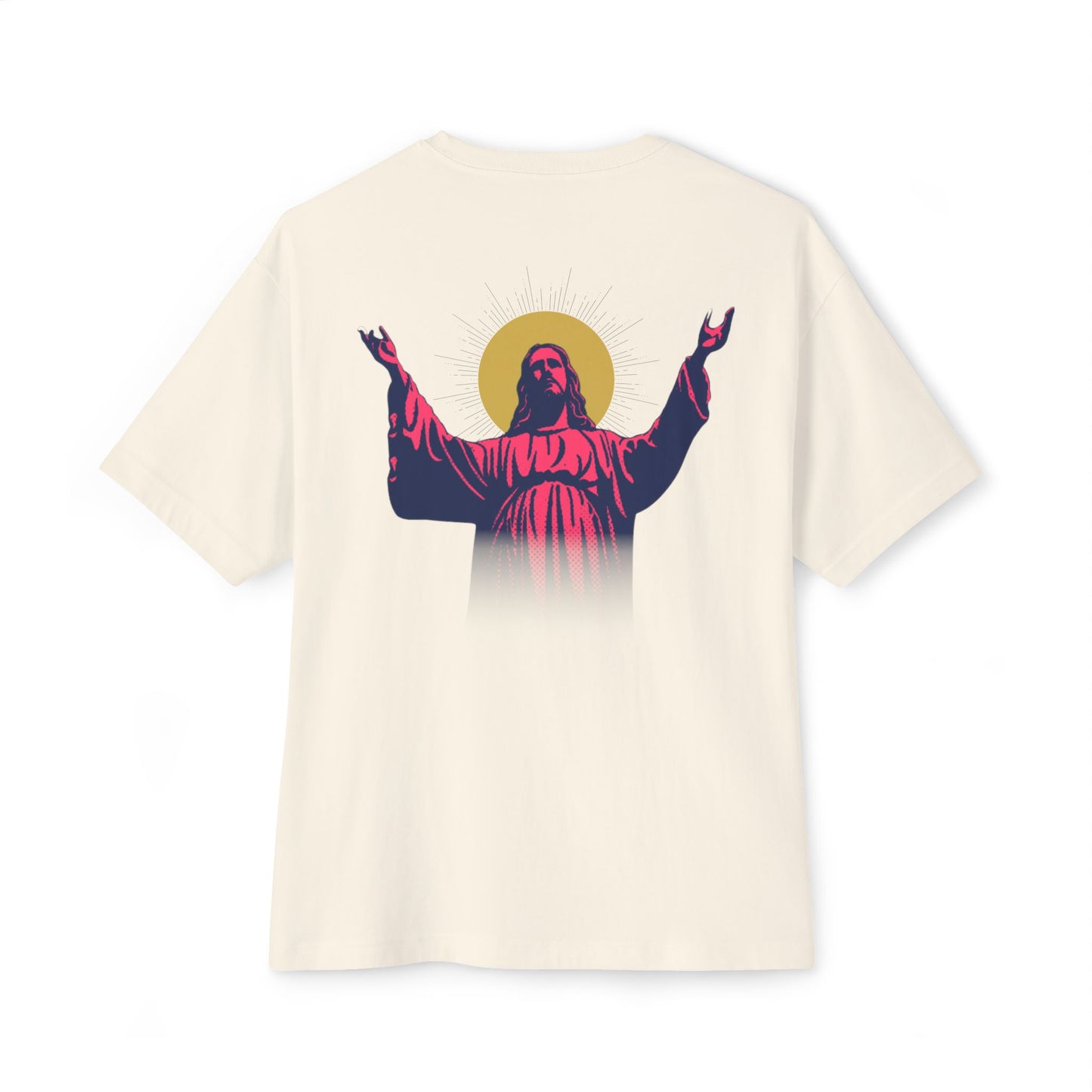 I.N.R.I. (Iesus Nazarenus, Rex Iudaeorum) - Unisex Oversized Boxy T-Shirt