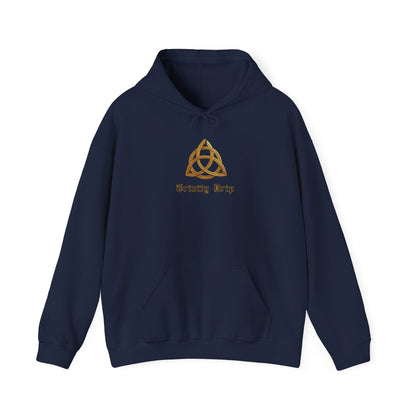 Trinity Drip Alleluia Hoodie — Colorful Back Print Religious Graphic Hoodie