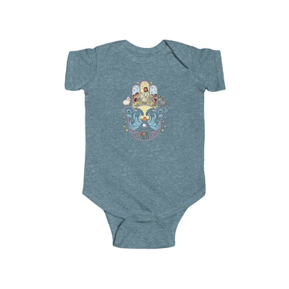 God's Child Hamsa Hand Baby Bodysuit — Infant Organic-Feel Onesie