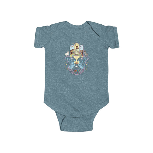 God's Child Hamsa Hand Baby Bodysuit — Infant Organic-Feel Onesie