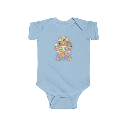 God's Child Candy Theme Hamsa Hand Baby Bodysuit — Infant Organic-Feel Onesie