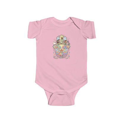God's Child Candy Theme Hamsa Hand Baby Bodysuit — Infant Organic-Feel Onesie