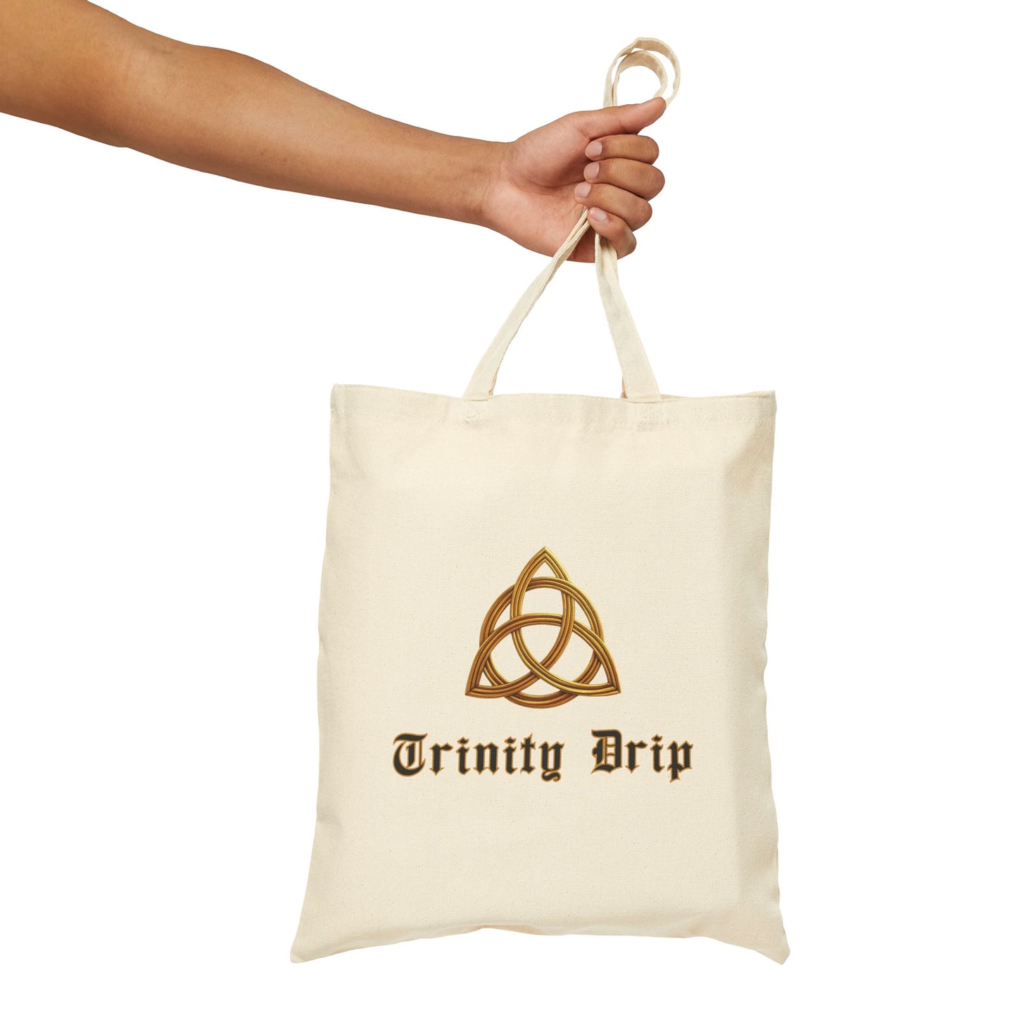 Shema (Deuteronomy 6:4-9) Canvas Tote Bag — 'Coexist' & 'Trinity Drip' Peaceful Faith Symbols Reusable Grocery Tote