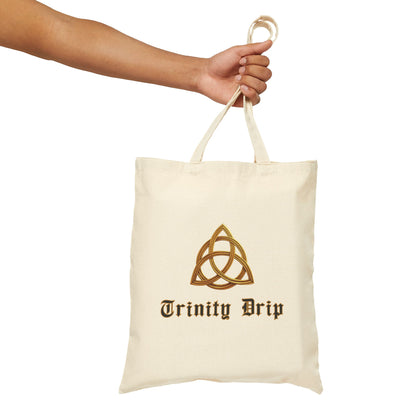 Shema (Deuteronomy 6:4-9) Canvas Tote Bag — 'Coexist' & 'Trinity Drip' Peaceful Faith Symbols Reusable Grocery Tote