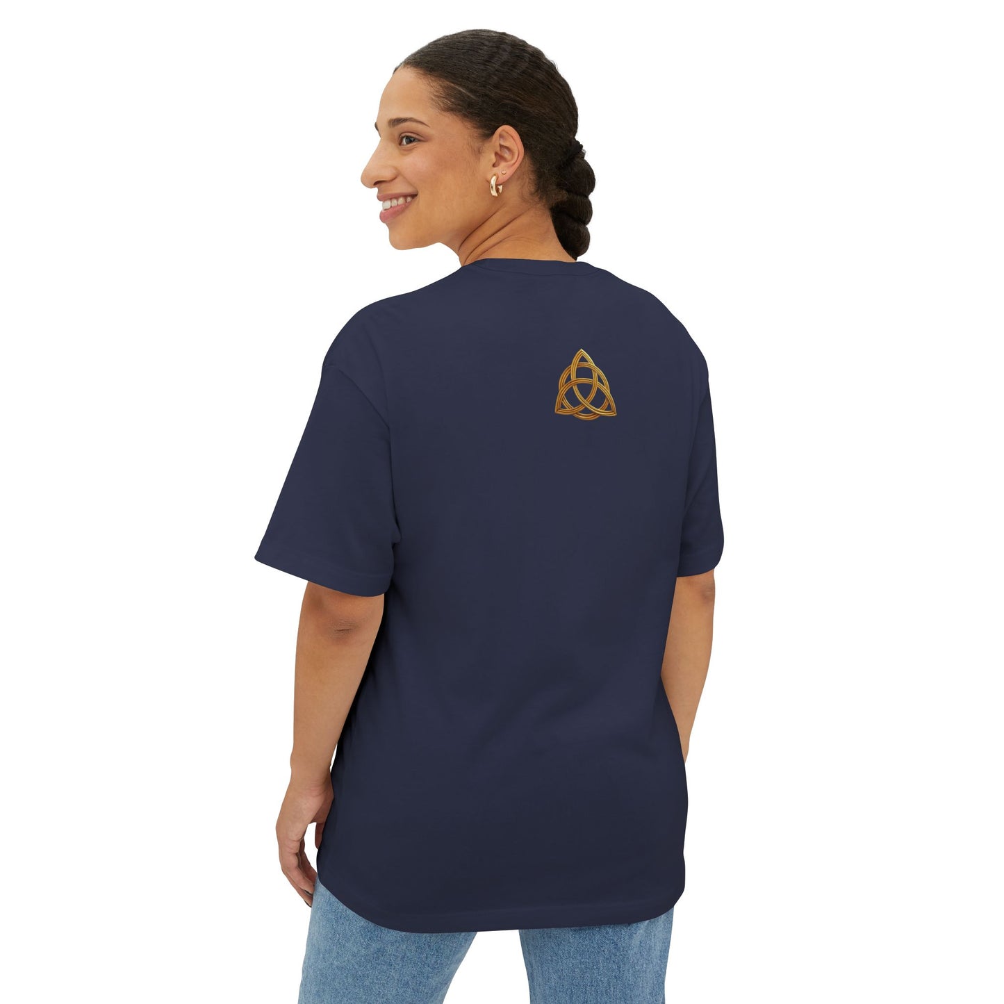 Alev & Tav (Alpha & Omega) - Unisex Oversized Boxy T-Shirt