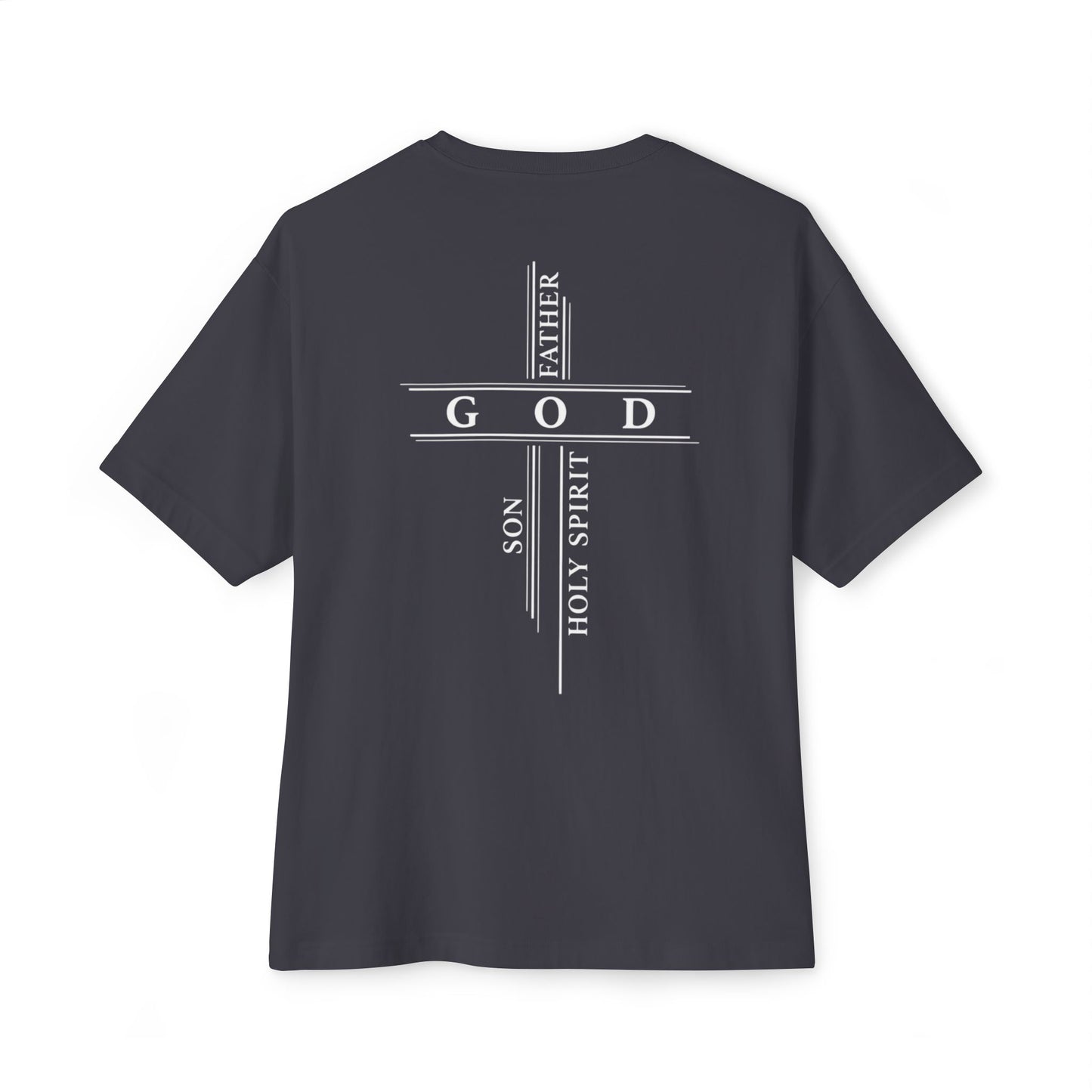 God The Father, Son, Holy Spirit - Unisex Oversized Boxy T-Shirt
