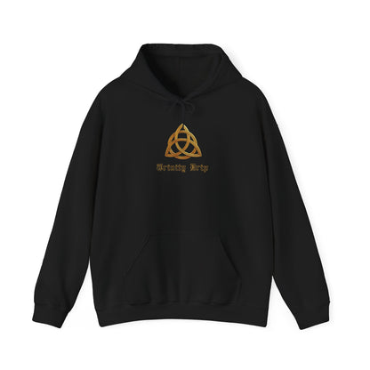 Trinity Drip Alleluia Hoodie — Colorful Back Print Religious Graphic Hoodie