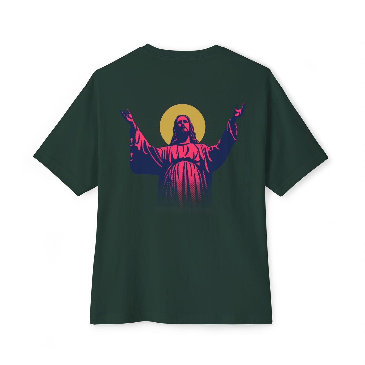 I.N.R.I. (Iesus Nazarenus, Rex Iudaeorum) - Unisex Oversized Boxy T-Shirt