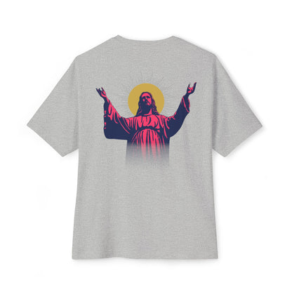 I.N.R.I. (Iesus Nazarenus, Rex Iudaeorum) - Unisex Oversized Boxy T-Shirt