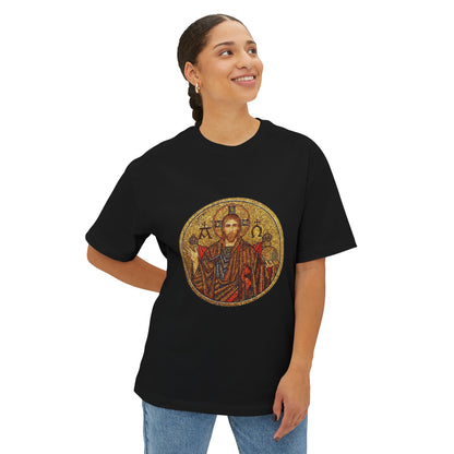 Christ Pantocrator - Unisex Oversized Boxy T-Shirt